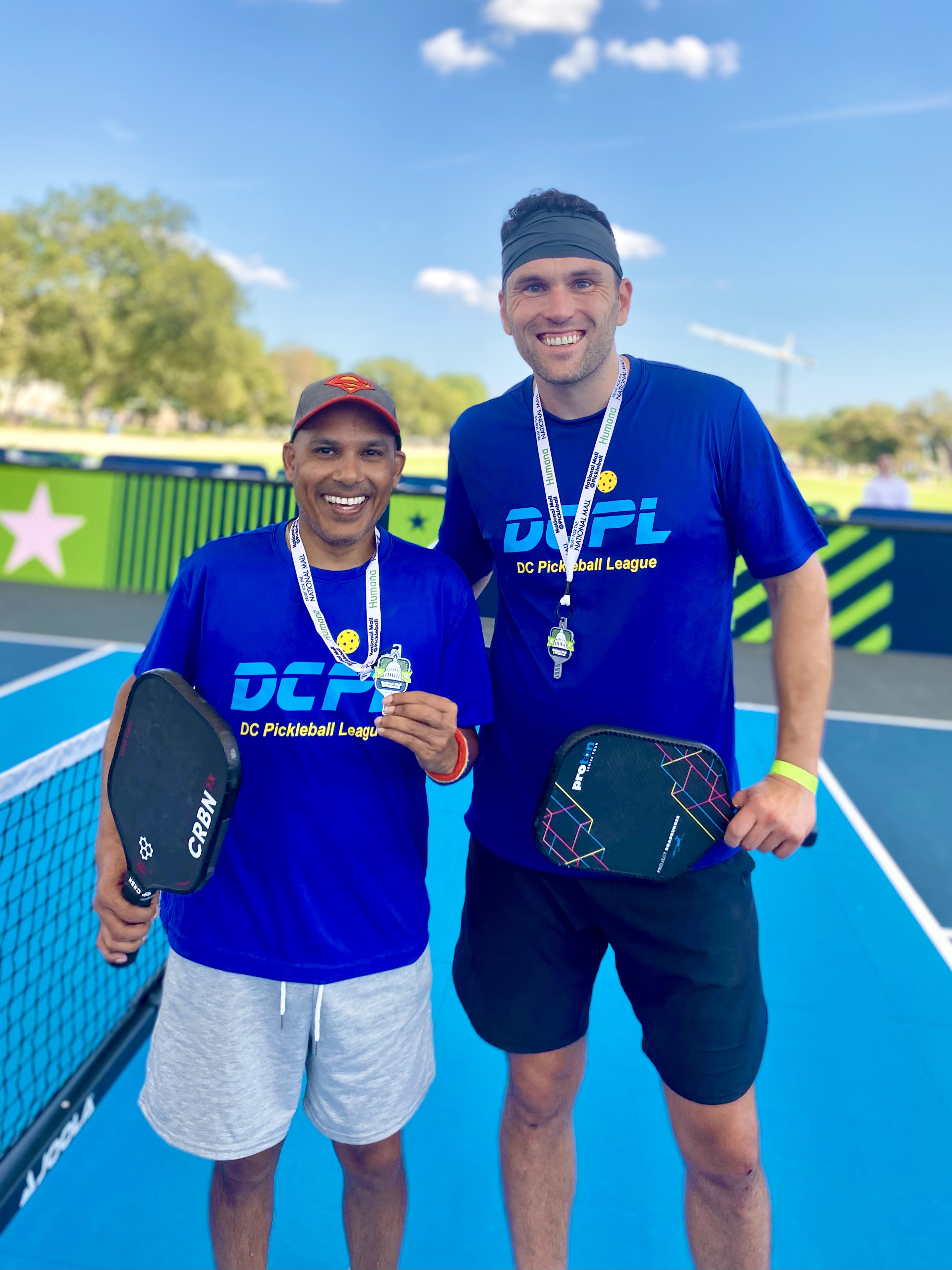 DCPL tournament medal winners on the National Mall courts
